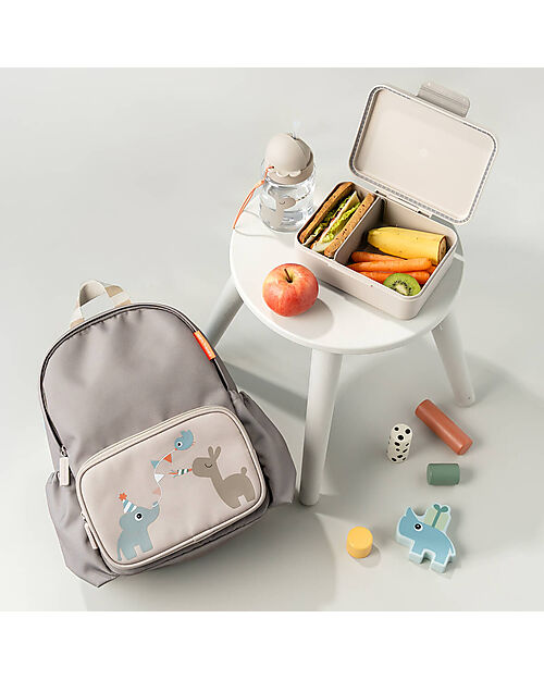 Done By Deer Lunch Box with Divider - Celebration - Sand - Perfect for Little Hands! Snack Boxes