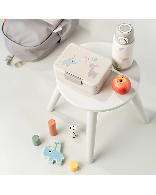 Done By Deer Lunch Box with Divider - Celebration - Sand - Perfect for Little Hands! Snack Boxes