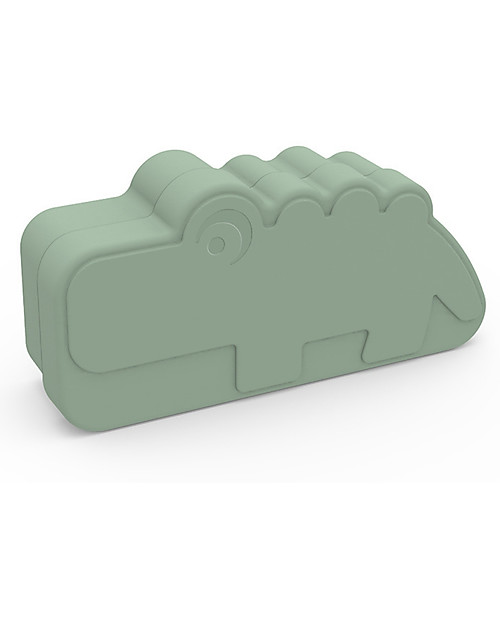 Done By Deer Lunch Box with Divider - Croco - Green - Perfect for Little Hands! Snack Boxes