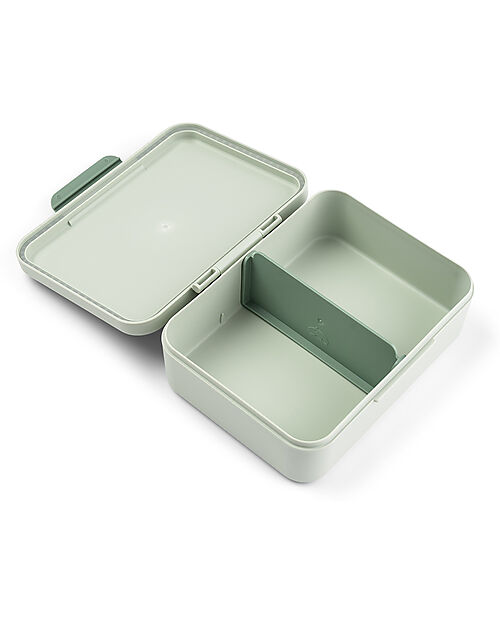 Done By Deer Lunch Box with Divider - Playground - Green - Perfect for Little Hands! Snack Boxes
