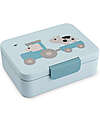 Done By Deer Lunch Box with Divider - Tiny Farm - Blue - Perfect for Little Hands! Food Containers