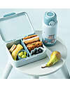 Done By Deer Lunch Box with Divider - Tiny Farm - Blue - Perfect for Little Hands! Food Containers