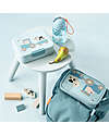Done By Deer Lunch Box with Divider - Tiny Farm - Blue - Perfect for Little Hands! Food Containers
