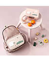 Done By Deer Lunch Box with Divider - Tiny Farm - Sand - Perfect for Little Hands! Food Containers