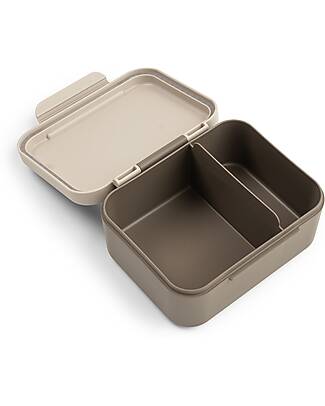 Done By Deer Lunch Box with Divider - Tiny Trails - Sand - 13 x 11 x 6 cm - 100% Food Grade PP Snack Boxes
