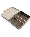 Done By Deer Lunch Box with Divider - Tiny Trails - Sand - 17,5 x 13 x 6,5 cm - 100% Food Grade PP Snack Boxes