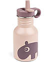 Done By Deer Metal Bottle 350 ml - Ozzo - Powder - with Hideway Straw! Non-Thermal Water Bottles