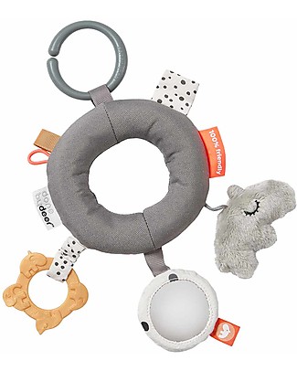 Done By Deer MultiActivity Grey Baby Ring - From Birth Newborn Toys_