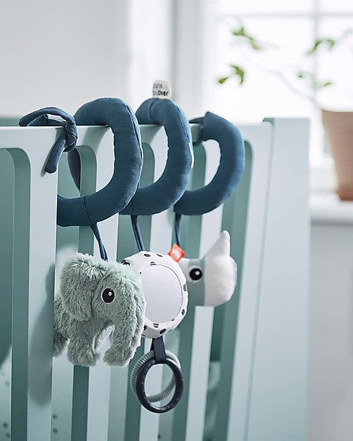 Done By Deer MultiActivity Spiral Baby Toy Blue with Teething Rings - Suitable from Birth Baby Gym