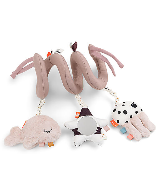 Done By Deer MultiActivity Spiral Baby Toy Sea Friends - Powder - Suitable from Birth Newborn Toys_