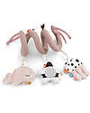Done By Deer MultiActivity Spiral Baby Toy Sea Friends - Powder - Suitable from Birth Newborn Toys_