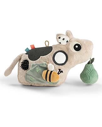 Done By Deer Multisensory Activity Floor Mirror Toy - Dotti - Sand - 0+ Newborn Toys_