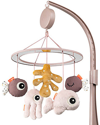 Done By Deer Musical Mirror Mobile Wally - Powder Soft Toys