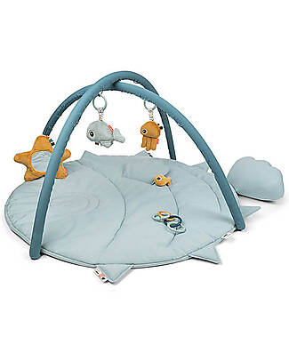 Done By Deer OUTLET - Activity Play Mat Sea Friends - Blue - Showroom Sample Baby Gym