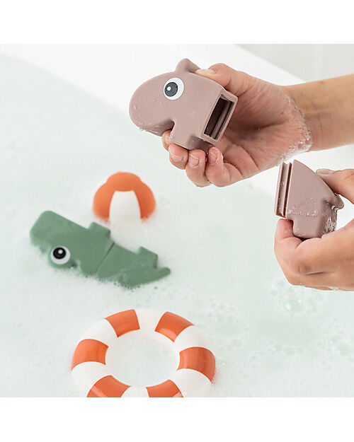 Done By Deer Ozzo Bath Squirter Toy - Powder - Silicone Bath Toys