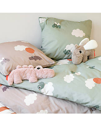 Done By Deer Ozzo the Hippo - Soft and Sweety - 23 x 15 cm - Sand Soft Toys
