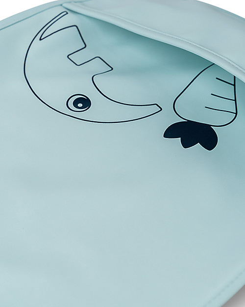 Done By Deer Pack of 2 Waterproof Bib with  Pocket Deer Friends - Blue Waterproof Bibs