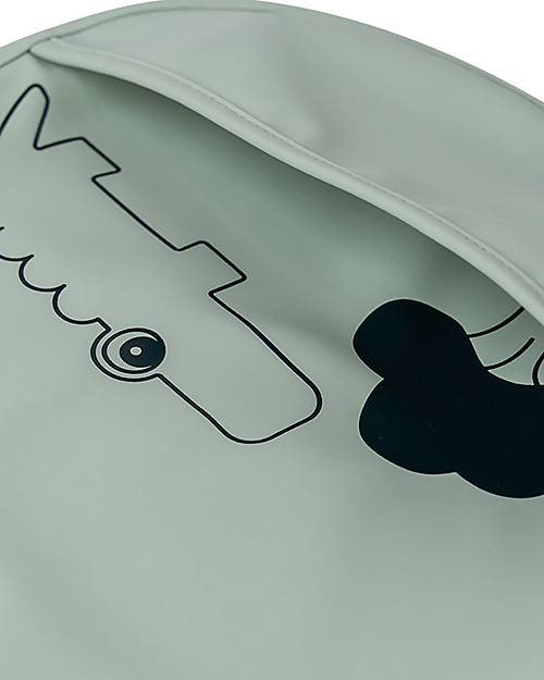 Done By Deer Pack of 2 Waterproof Bib with  Pocket Deer Friends - Mustard/Green Waterproof Bibs