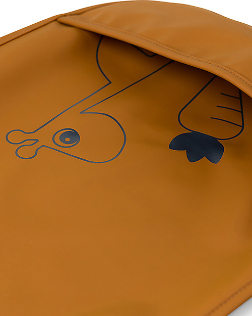 Done By Deer Pack of 2 Waterproof Bib with  Pocket Deer Friends - Mustard/Green Waterproof Bibs