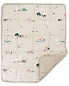 Done By Deer Padded Play Mat - Tiny Farm - Sand - 80x100 cm Padded Playmats