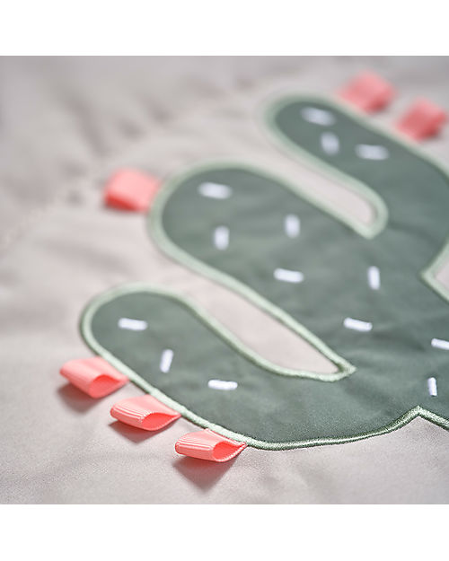 Done By Deer Padded Sensory Play Mat - Deer Friends - Sand - for the Sensory Development of your Baby Padded Playmats