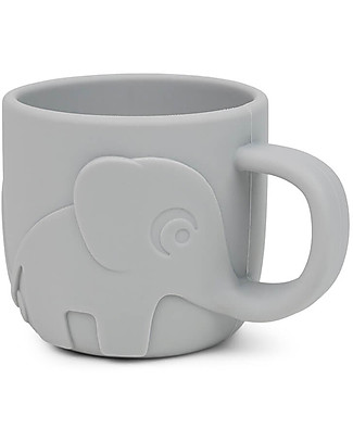 Done By Deer Peekaboo Cup - Elphee - Grey - 100% Food Grade Silicone - 165ml Beakers