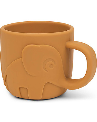 Done By Deer Peekaboo Cup - Elphee - Mustard - 100% Food Grade Silicone - 165ml Beakers