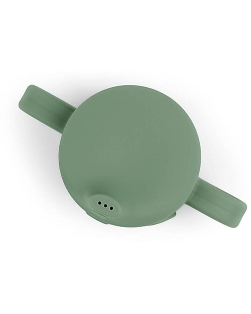 Done By Deer Peekaboo Spout Cup - Elphee - Green - 100% Food Grade Silicone - Double Handle Cups