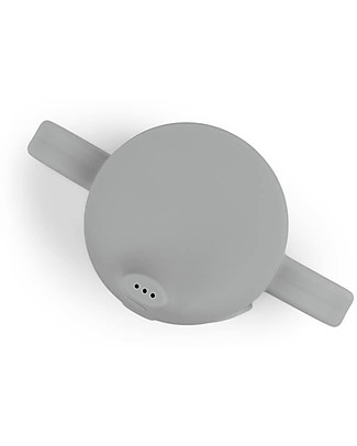 Done By Deer Peekaboo Spout Cup - Elphee - Grey - 100% Food Grade Silicone - Double Handle Cups