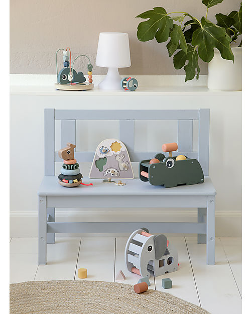 Done By Deer Peg Puzzle - Lalee - Sand - 20 x 18 cm - in Wood - 12m+ Wooden Stacking Toys