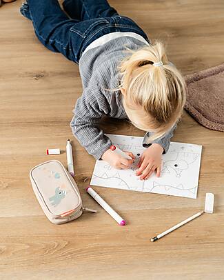 Done By Deer Pencil Case - Celebration - Sand - 20 x 10 x 4 cm Pencil Cases