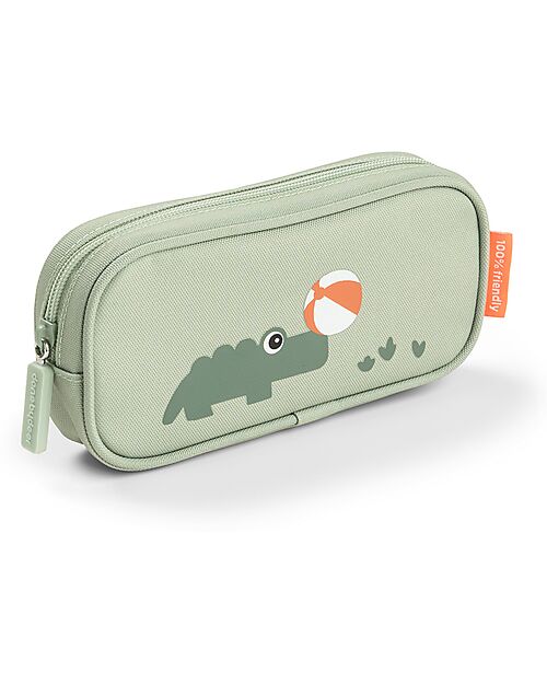 Done By Deer Pencil Case - Playground - Green - 20 x 10 x 4 cm Pencil Cases