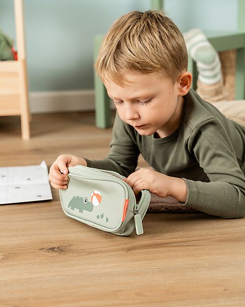 Done By Deer Pencil Case - Playground - Green - 20 x 10 x 4 cm Pencil Cases