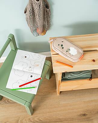 Done By Deer Pencil Case - Tiny Farm - Powder - 20 x 10 x 4 cm Pencil Cases