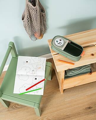 Done By Deer Pencil Case - Tiny Trails - Green - 22 x 10,5 x 6 cm Pencil Cases