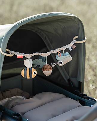 Done By Deer Pram Toy - Tiny Trails - Sand - 44 x 9,5 cm - 0+ Newborn Toys_