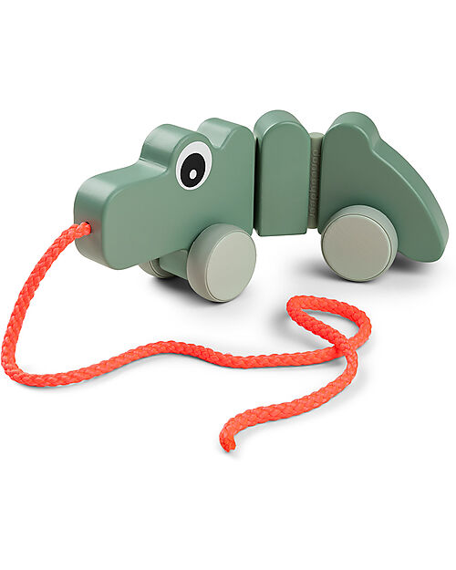 Done By Deer Pull Along Toy - Croco- Green Pull Toys
