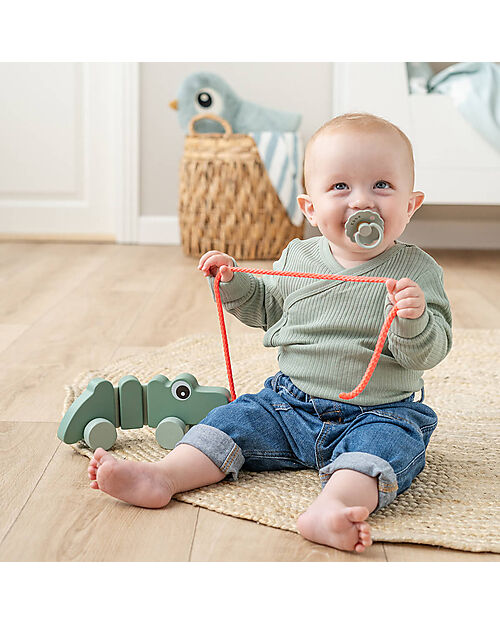 Done By Deer Pull Along Toy - Croco- Green Pull Toys