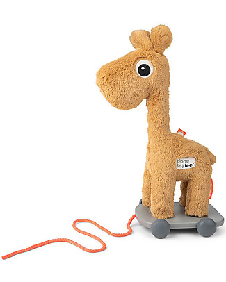 Done By Deer Pull Along Toy Raffi -Mustard - Develop Motor Skills Pull Toys