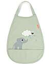 Done By Deer Pull Over Bib - Waterproof with Pocket - Elphee - Green - OEKO-TEX Certified Waterproof Bibs