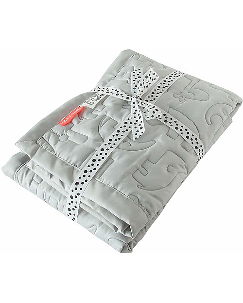 Done By Deer Quilt Contour 100x80 cm - Grey Muslin Swaddle