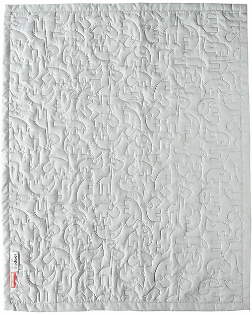 Done By Deer Quilt Contour 100x80 cm - Grey Muslin Swaddle