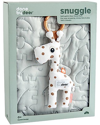 Done By Deer Quilt Gift Set, Grey Blankets