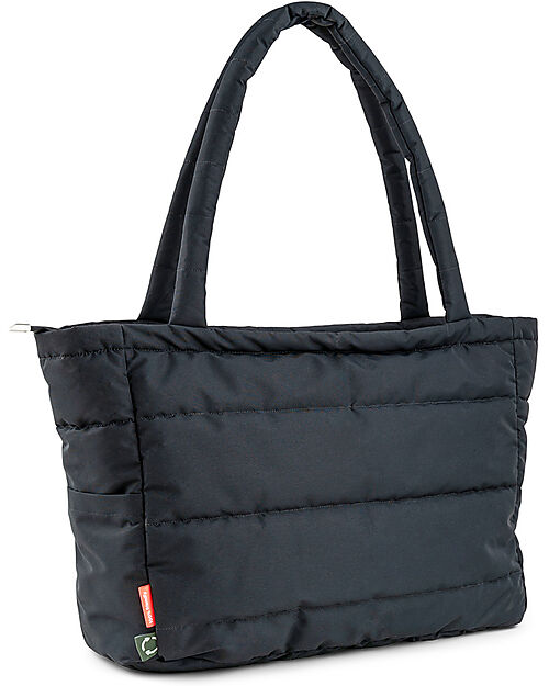 Done By Deer Quilted Changing Tote Bag - Black - Made with Recycled Plastic Bottles Diaper Changing Bags