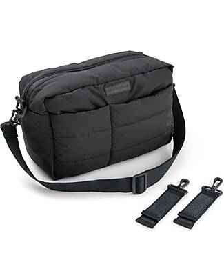 Done By Deer Quilted Stroller Change Bag - Black - 12 L - Made from Recycled Plastic Bottles Organize and Bags