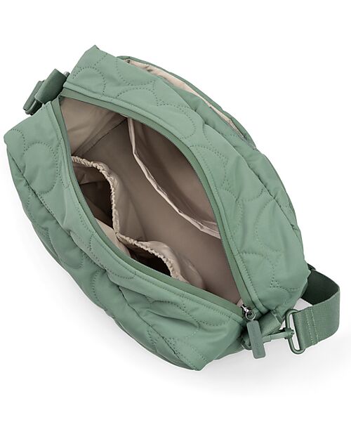 Done By Deer Quilted Stroller Change Bag - Green - 12 L - Made from Recycled Plastic Bottles Organize and Bags