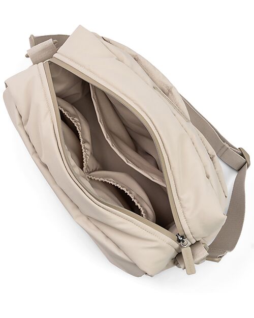 Done By Deer Quilted Stroller Change Bag - Sand - 12 L - Made from Recycled Plastic Bottles Organize and Bags