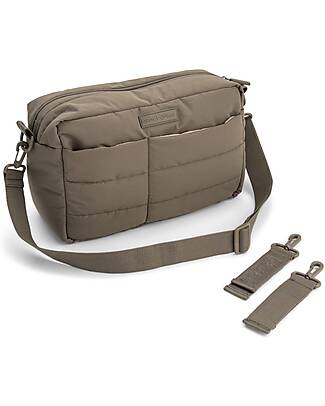 Done By Deer Quilted Stroller Change Bag - Taupe - 12 L - Made from Recycled Plastic Bottles Organize and Bags