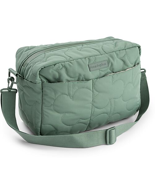 Done By Deer Quilted Stroller Changing Bag - Green - Made from Recycled Bottles Organize and Bags