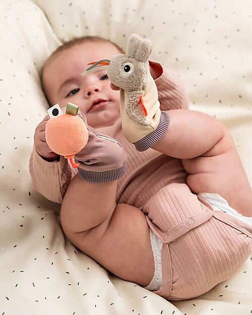 Done By Deer Rattle Socks - Celebration - Sand - 3m+ Rattles